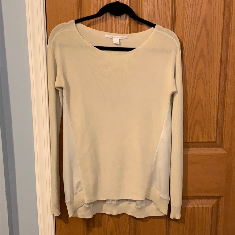 Diane Von Furstenberg Mixed Media Blouse